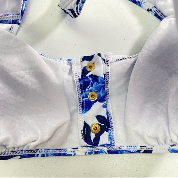 Nicole Miller NWT Over The Shoulder Bikini Top L - Picture 9 of 14